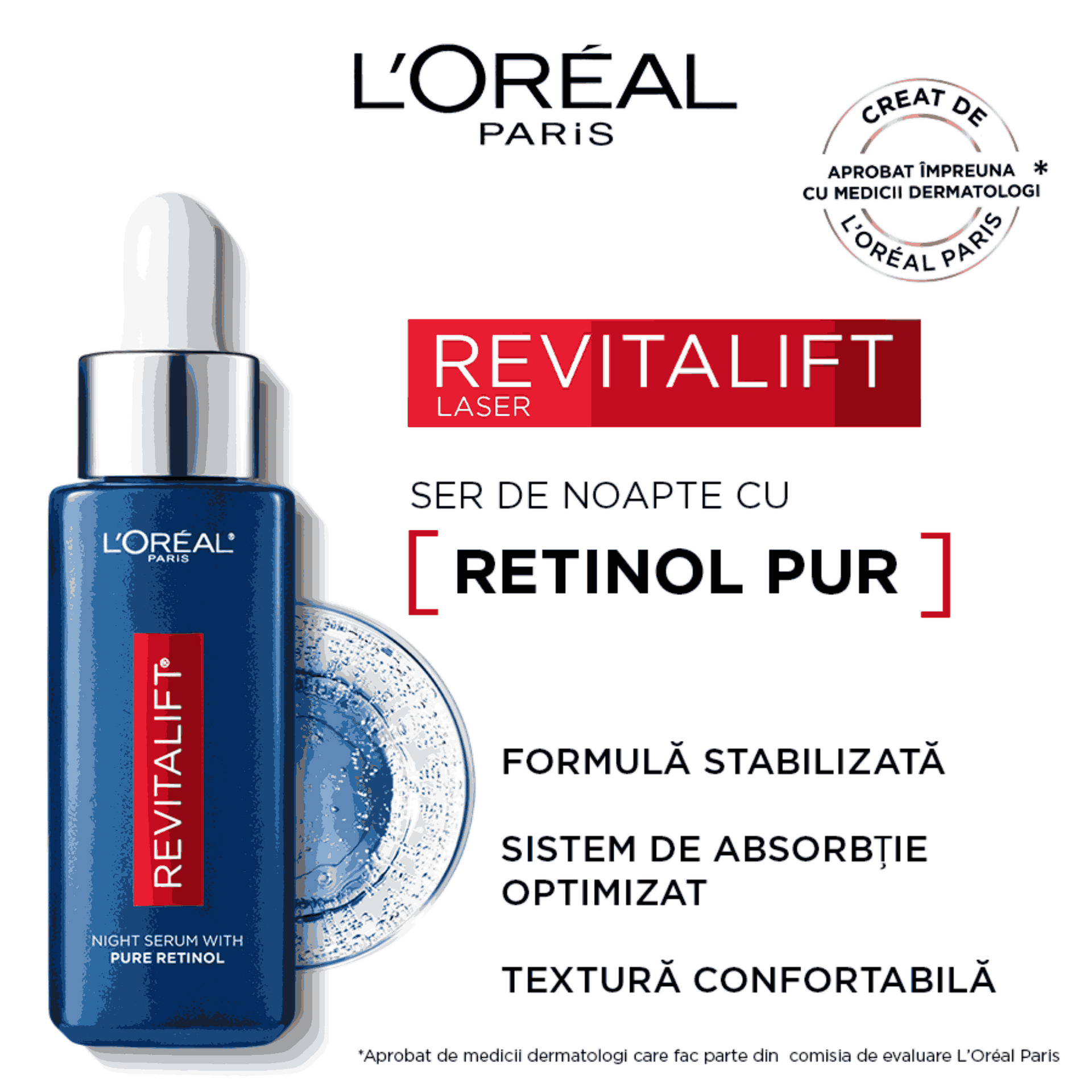 ser retinol pur revitalift laser textura confortabila